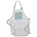 Apron - Funny Lets Get Flocked Up pink flamingo on flamingo pattern. Creative Studios – Flamingos