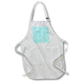 Apron - Pretty Blue and White Bokeh Hearts Pattern Patterns