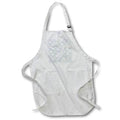 Apron - Pretty Soft Gray Mermaid Scales With An Image Of String Pearls Pattern Patterns