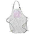 Apron - Soft Pink and White Houndstooth Pattern Patterns