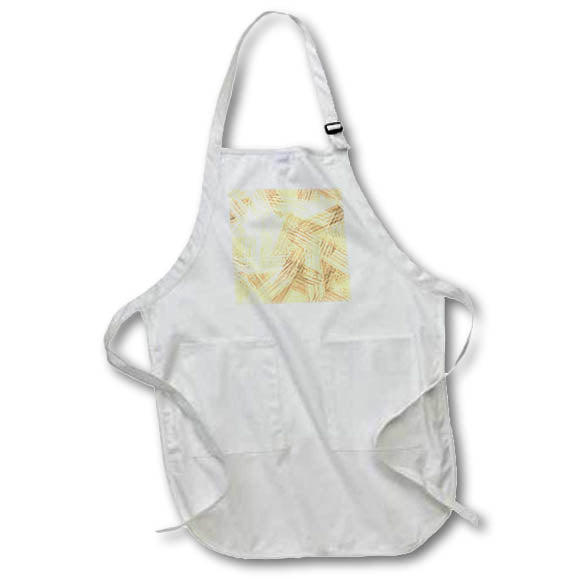 Apron - Modern Yellow Cross Hatch Image Of Brush Strokes Abstract Patterns