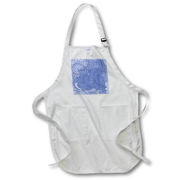 Apron - Pretty Blue Puffy Flourish Pattern Patterns