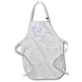 Apron - Pretty Lavender Image of Foil Damask Pattern Patterns