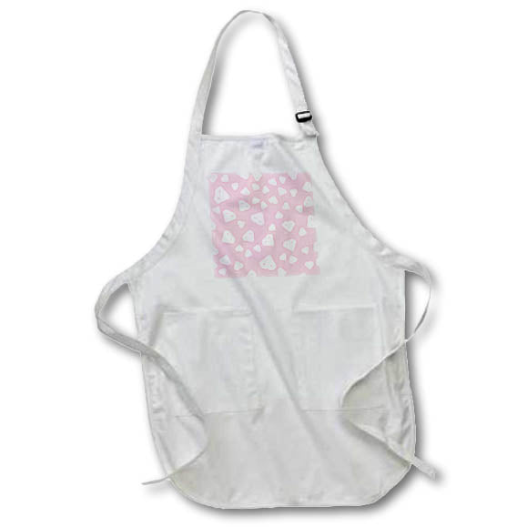 Apron - Cute Light Pink and White Image Of Diamonds Pattern Patterns