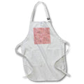 Apron - Contemporary Orange and Black Travel Stamps Pattern Patterns