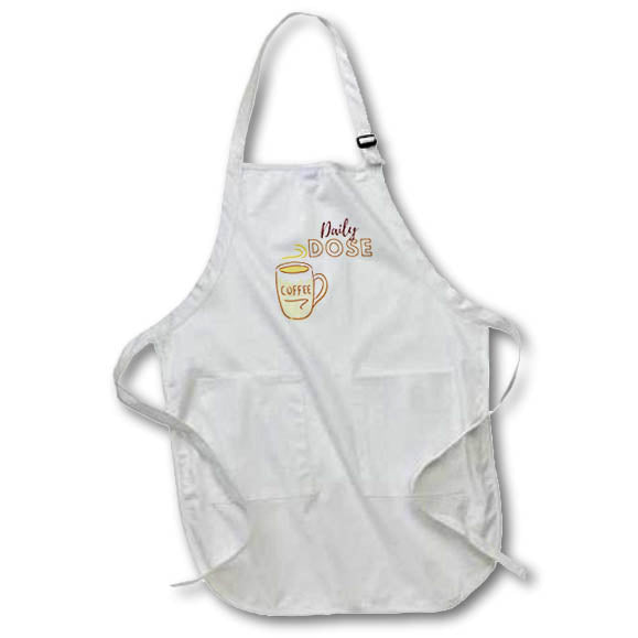 Apron - Creative and Cute Coffee Quotes 3dRose- Coffee quotes