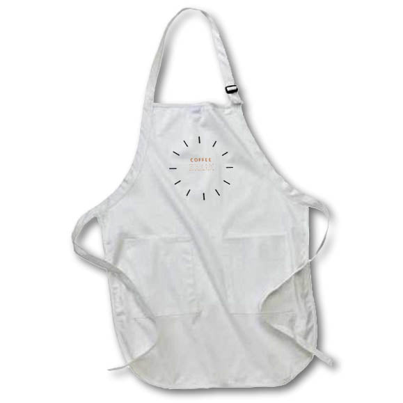 Apron - Simple and Cute Coffee Quotes 3dRose- Coffee quotes