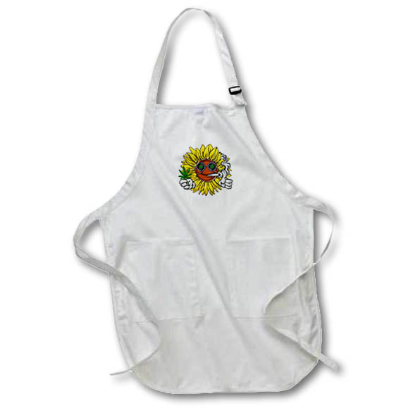 Apron - Cool Smoking Sunflower Cannabis