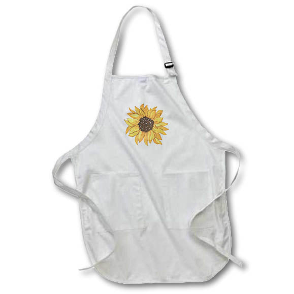 Apron - Beautiful Sunflower for Spring Season 3dRose-Spring Flower