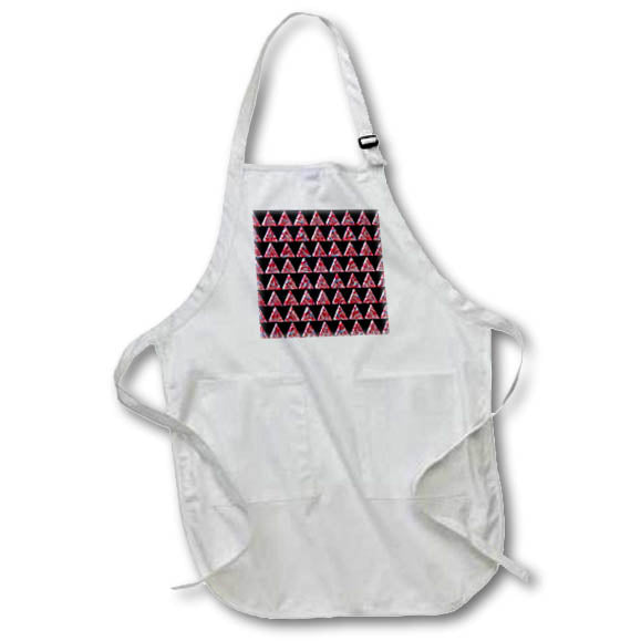 Apron - Red White and Blue Firework Pattern Triangle Geometric Pattern Geometric Patterns