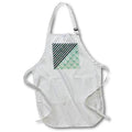 Apron - Green and Yellow Half Diagonal Stripes Image Of Marble Pattern Geometric Patterns