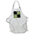 Apron - Modern Aqua and Yellow Mosaic Large Circle Pattern Geometric Patterns