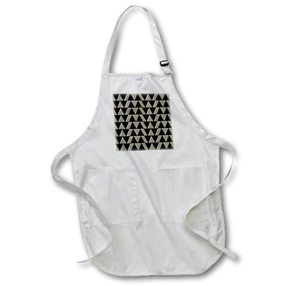 Apron - Modern Black and Image Of Gold Geometric Pattern Geometric Patterns