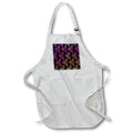 Apron - Pink Orange Yellow Gradient Opposite Triangles Geometric Pattern Geometric Patterns