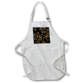 Apron - Modern Black and Image Of Gold Intermittent Triangle Pattern Geometric Patterns