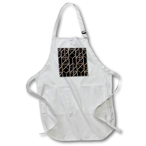 Apron - Modern Image Of Rust Diamond Image Of Metal Geometric Pattern Geometric Patterns