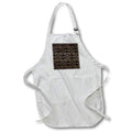 Apron - Modern Black and Image Of Gold Boho Geometric Pattern Geometric Patterns