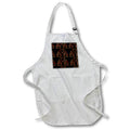 Apron - Modern Red and Image Of Gold Interlocking Triangle Pattern Geometric Patterns