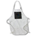 Apron - Modern Silver Aqua Pink Rectangle Zig Zag Pattern Geometric Patterns
