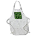 Apron - Bright Green Line Rectangle Geometric Pattern Geometric Patterns