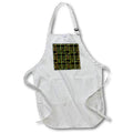 Apron - Orange Yellow Green Lines Geometric Pattern Geometric Patterns