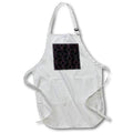 Apron - Glam Pink and Aqua Image Of Glitter Interlocking Diamonds Pattern Geometric Patterns