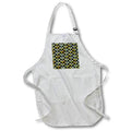 Apron - Green, Blue, and Yellow Image Of Marble Crown Diamond Pattern Geometric Patterns