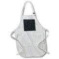 Apron - Aqua and Green Gradient Octagon Circle Line Geometric Pattern Geometric Patterns