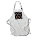 Apron - Beige Pink Green Beige Green and Pink Squares Over Diamonds Pattern Geometric Patterns