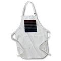 Apron - Red White Blue Line Rows Image Of Foil Modern Geometric Pattern Geometric Patterns