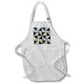 Apron - Purple Yellow Aqua Abstract Patterned Pinwheel Pattern Geometric Patterns