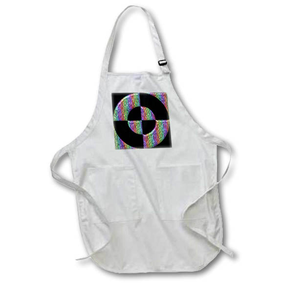 Apron - Modern Rainbow Geometric Circle Geometric Patterns