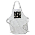 Apron - Peach Color Dots and Circles Geometric Pattern Geometric Patterns