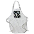 Apron - Pink Green White Hash Mark Dots Pattern Geometric Patterns