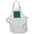 Apron - Green Image Of Foil Long Triangle Geometric Pattern Geometric Patterns