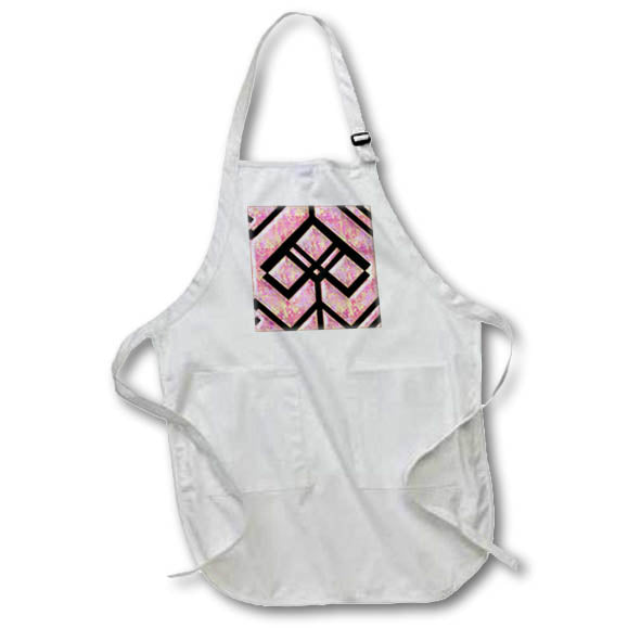 Apron - Pretty Pink and Yellow Geometric Design Geometric Patterns