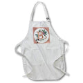Apron - Pretty Image Of Rose Gold Geometric Floral Monogram Initial B Monograms