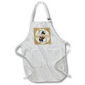 Apron - Glam Image Of Gold Image Of Glitter Floral Monogram Initial Z Monograms