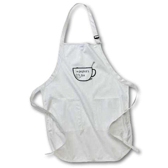 Apron - Tea Cup With A Golf Tee And Text Inside Art - Golf