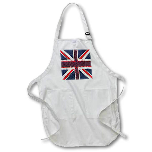 Apron - Union Jack United Kingdom Flag Felt Tip Art - Union Jack