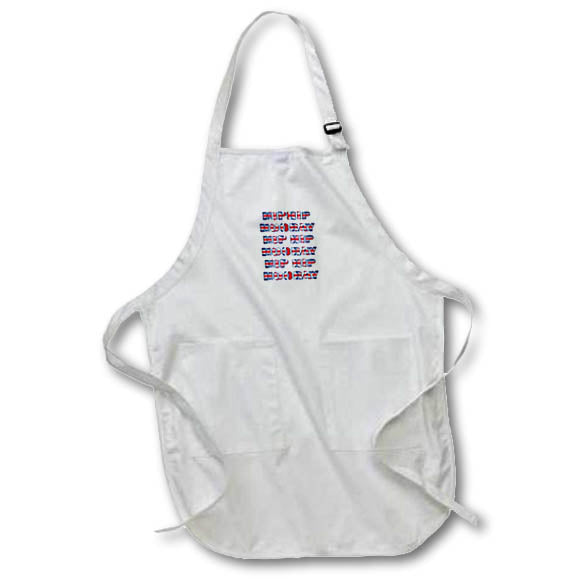 Apron - Hip Hip Hooray With Union Jack Text White Background Vector Art - Jubilee