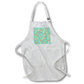 Apron - Printed Cute Korgi Dog on Green Background 3dRose - Rosette - Pattern Prints