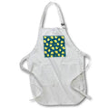 Apron - Printed Lemon on Deep Blue Background 3dRose - Rosette - Pattern Prints