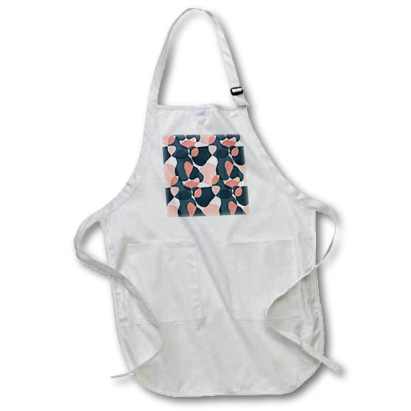 Apron - Printed Pink Abstract Design 3dRose - Rosette - Pattern Prints