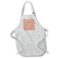 Apron - Printed Peachy Flower 3dRose - Rosette - Pattern Prints