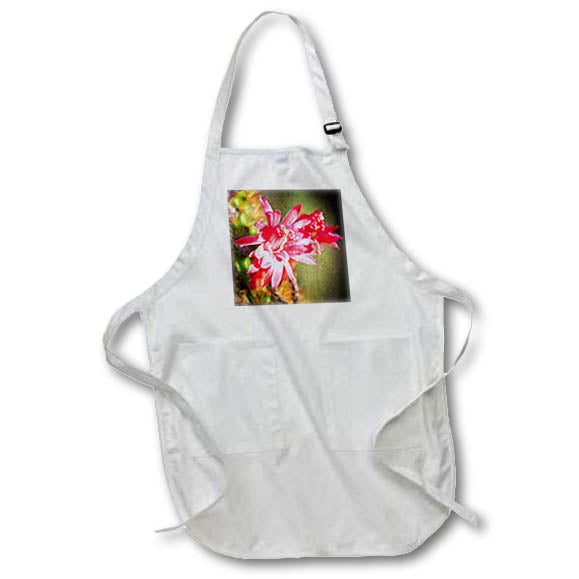 Apron - Red Cactus Flower Photography Flower