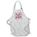 Apron - Cat Cute Face 3dRose - Rosette - Cat Hooman