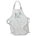 Apron - Loved By God 3dRose - Rosette - Bible Verse