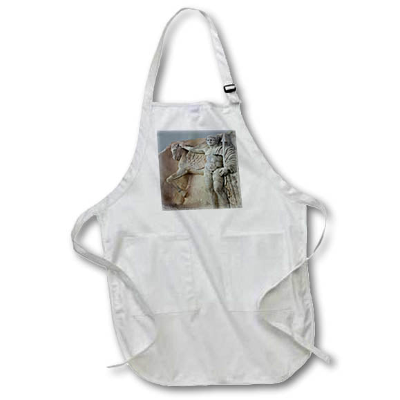 Apron - Mythical Horse Creature Ancient Statue Aphrodisias Cut Out Vector Art - Pegasus And Bellerophon