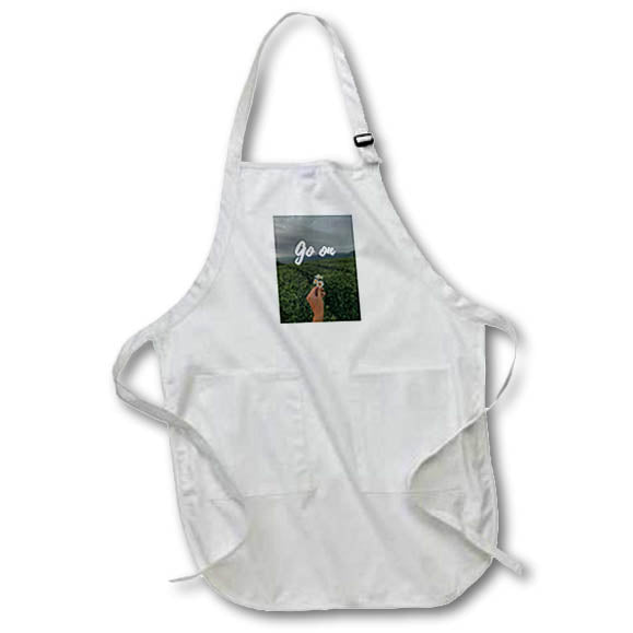Apron - Image of Boho GO ON 3dRose- Boho Quotes